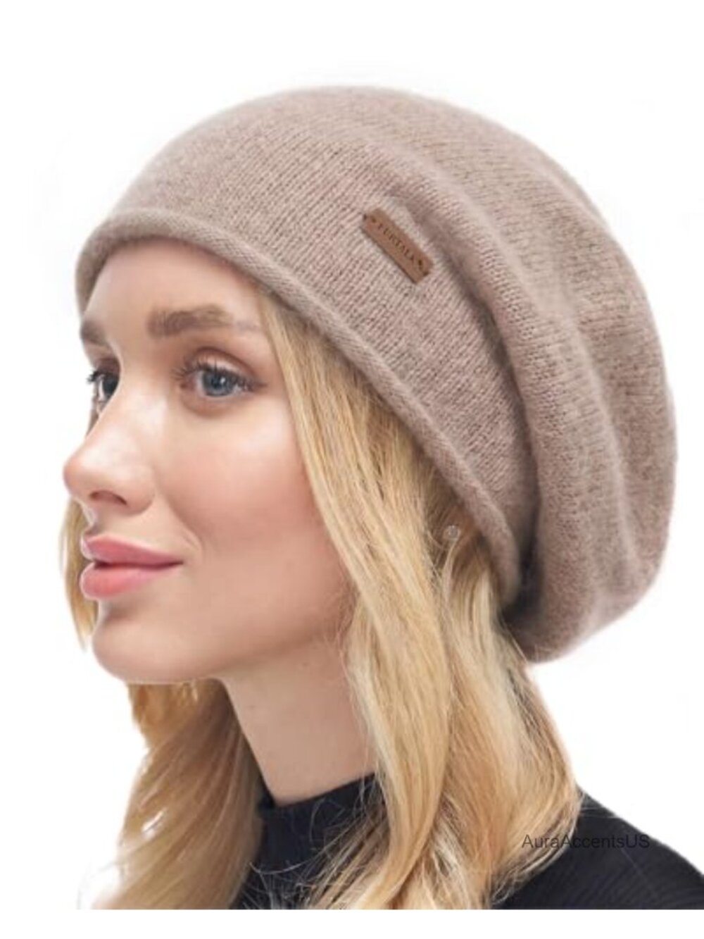 Slouchy Beanie for Women Winter Hat Wool Blend Knit Skull Cap